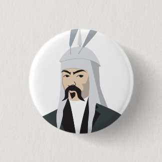 Badge Rond 2,50 Cm Ghengis Khan