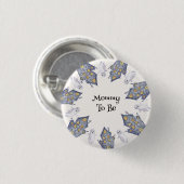 Badge Rond 2,50 Cm Ghost House maman sera Halloween (Devant & derrière)