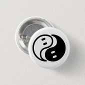 Badge Rond 2,50 Cm Ghost Yin Yang (Devant & derrière)