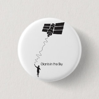 Badge Rond 2,50 Cm Giants dans le ciel goupillent de retour le bouton