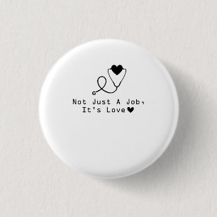 Badge Rond 2,50 Cm GIF de vétérinaire pas simplement un travail c'est