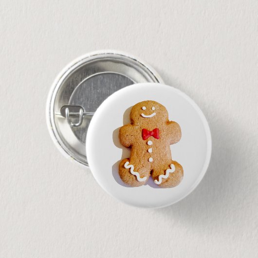 Badge Rond 2,50 Cm Gingerbread (Devant & derrière)