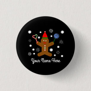Badge Rond 2,50 Cm Gingerbread Man #2 Button