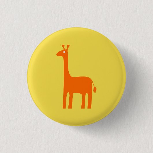 Badge Rond 2,50 Cm Girafe (Devant)