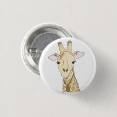 Badge Rond 2,50 Cm girafe (Devant & derrière)