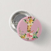 Badge Rond 2,50 Cm Girafe (Devant & derrière)