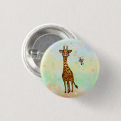 Badge Rond 2,50 Cm Giraffe (Devant & derrière)