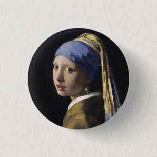Badge Rond 2,50 Cm Girl with a Pearl Earring