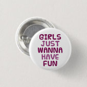Badge Rond 2,50 Cm Girls (Devant & derrière)