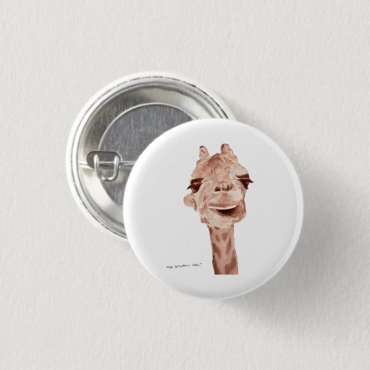Badge Rond 2,50 Cm girraffe button (Devant & derrière)