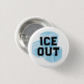 Badge Rond 2,50 Cm Glace bleue de déglacage (Devant & derrière)