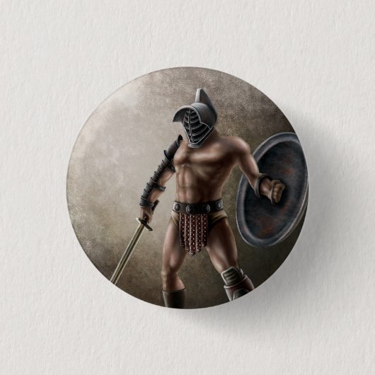 Badge Rond 2,50 Cm Gladiateur (Devant)