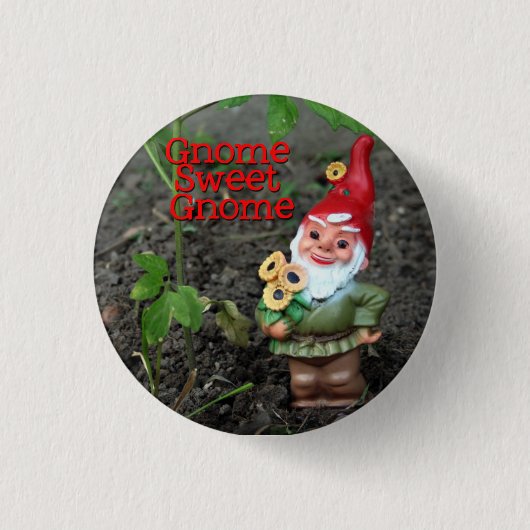 Badge Rond 2,50 Cm Gnome de bonbon à gnome (Devant)