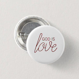 Badge Rond 2,50 Cm God Is Love Modern Christian