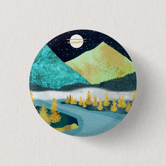 Badge Rond 2,50 Cm Golden River (Devant)