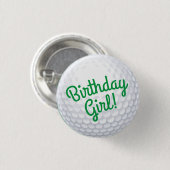 Badge Rond 2,50 Cm Golf Anniversaire (Devant & derrière)
