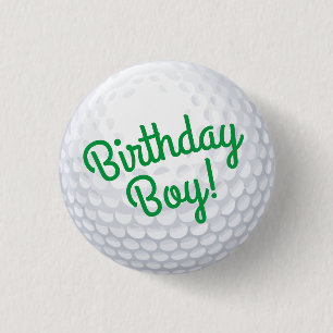 Badge Rond 2,50 Cm Golf Anniversaire