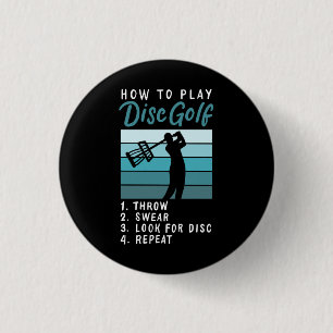 Badge Rond 2,50 Cm Golf de disque - Comment jouer au golf de disque