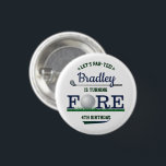 Badge Rond 2,50 Cm Golf PAR-TEE 4e anniversaire<br><div class="desc">Célébrez en style avec ces boutons amusants et très tendance de 4ème anniversaire. Le design est facile à personnaliser avec votre libellé d'événement spécial et vos invités seront ravis quand ils verront ces boutons fabuleux. Les éléments correspondants se trouvent dans la collection.</div>