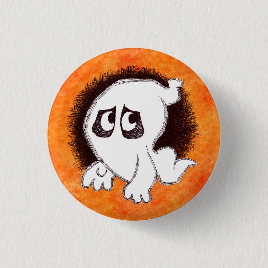 Badge Rond 2,50 Cm Gomer le bouton de fantôme (Devant)