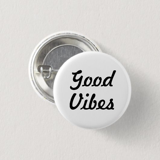 Badge Rond 2,50 Cm Good Vibes (Devant & derrière)