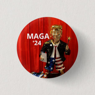 Badge Rond 2,50 Cm GOP Golden Boy : Donald Trump