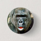 BADGE ROND 2,50 CM GORILLA FRAÎCHE (Devant)