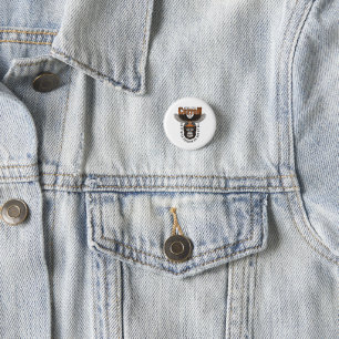 Badge Rond 2,50 Cm Gorille Américain Moto Biker Vintage Aigle