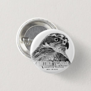 Badge Rond 2,50 Cm Goshawk du Nord