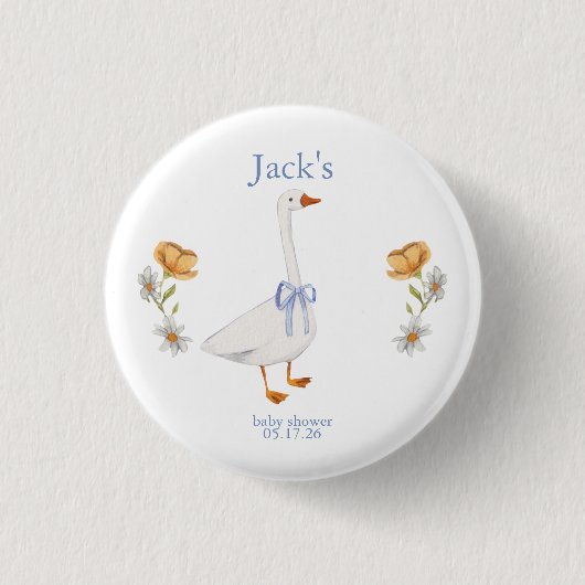 Badge Rond 2,50 Cm gosling blue (Devant)