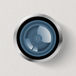 Badge Rond 2,50 Cm Gotcha ! Bouton d'objectif de caméra