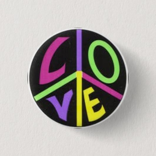 Badge Rond 2,50 Cm goupille d'amour (Devant)