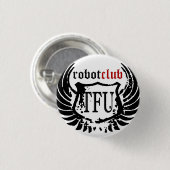 Badge Rond 2,50 Cm Goupille de club de robot (Devant & derrière)