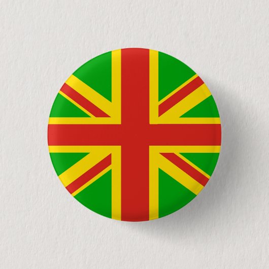 Badge Rond 2,50 Cm goupille de cric de rasta (Devant)