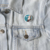 Badge Rond 2,50 Cm Goupille de Darwin (En situation)