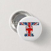 Badge Rond 2,50 Cm Goupille du nord d'âme (Devant & derrière)