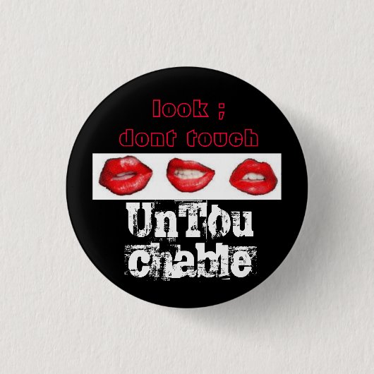 Badge Rond 2,50 Cm Goupille intouchable (Devant)