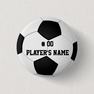 Badge Rond 2,50 Cm Goupilles personnalisées du football avec votre