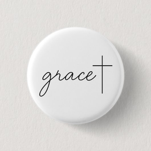 Badge Rond 2,50 Cm Grace + (Devant)