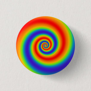Badge Rond 2,50 Cm Gradient du Colorful Spiral Effect