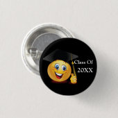 Badge Rond 2,50 Cm Graduation Class Custom (Devant & derrière)