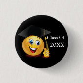 Badge Rond 2,50 Cm Graduation Class Custom (Devant)