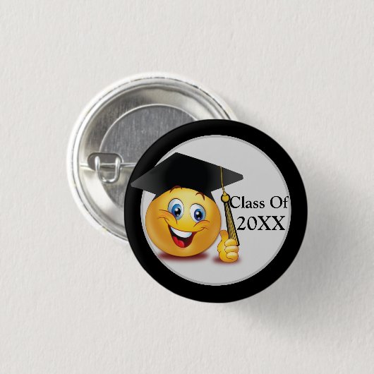 Badge Rond 2,50 Cm Graduation Class Custom (Devant & derrière)