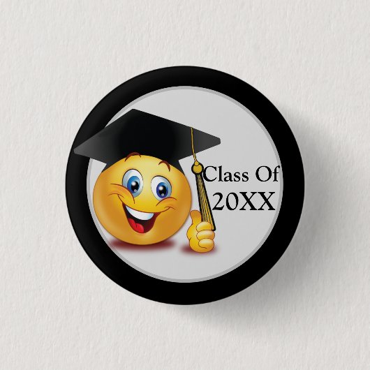 Badge Rond 2,50 Cm Graduation Class Custom (Devant)