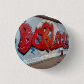 Badge Rond 2,50 Cm Graffiti mur de Berlin (Devant)