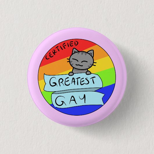 Badge Rond 2,50 Cm Grand gay (Devant)