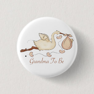 Badge Rond 2,50 Cm Grand-maman à être