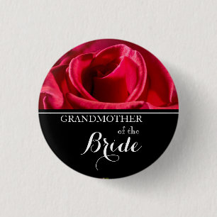 Badge Rond 2,50 Cm Grand-mère de la jeune mariée épousant les roses