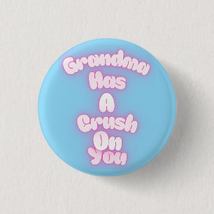 Badge Rond 2,50 Cm Grand-mère est amoureuse de toi