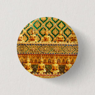 Badge Rond 2,50 Cm Grand Palais De Bangkok, Thaïlande